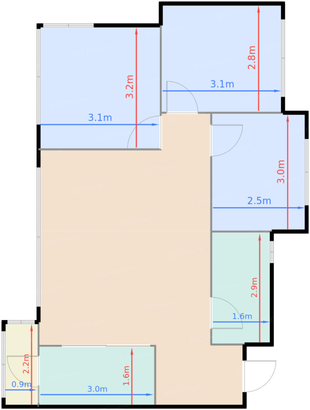 2-1-3301户型
