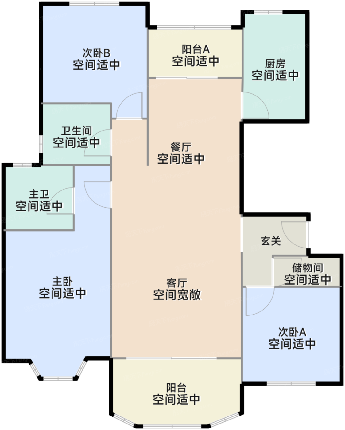 128㎡户型