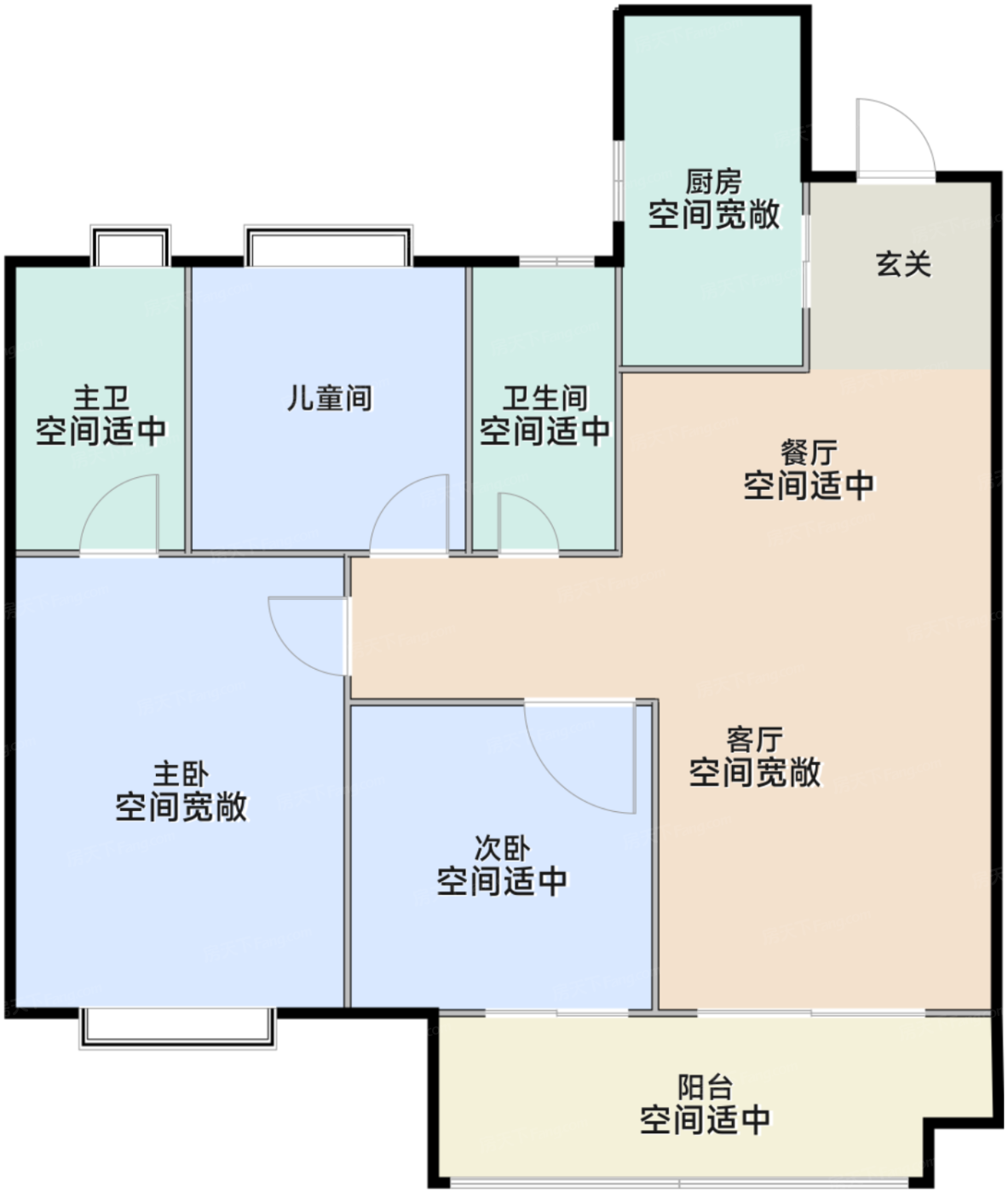 98平D户型