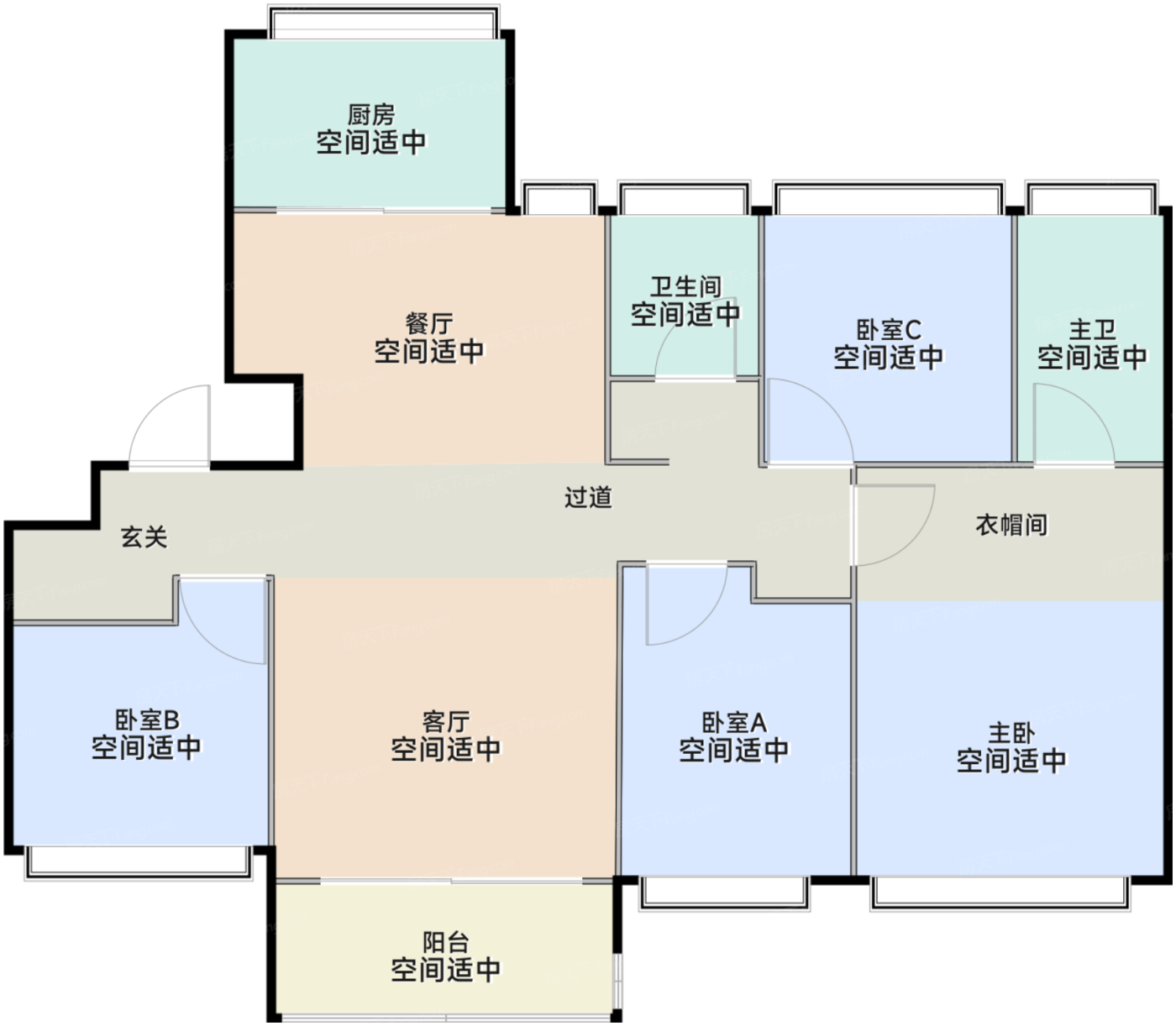 130㎡户型2