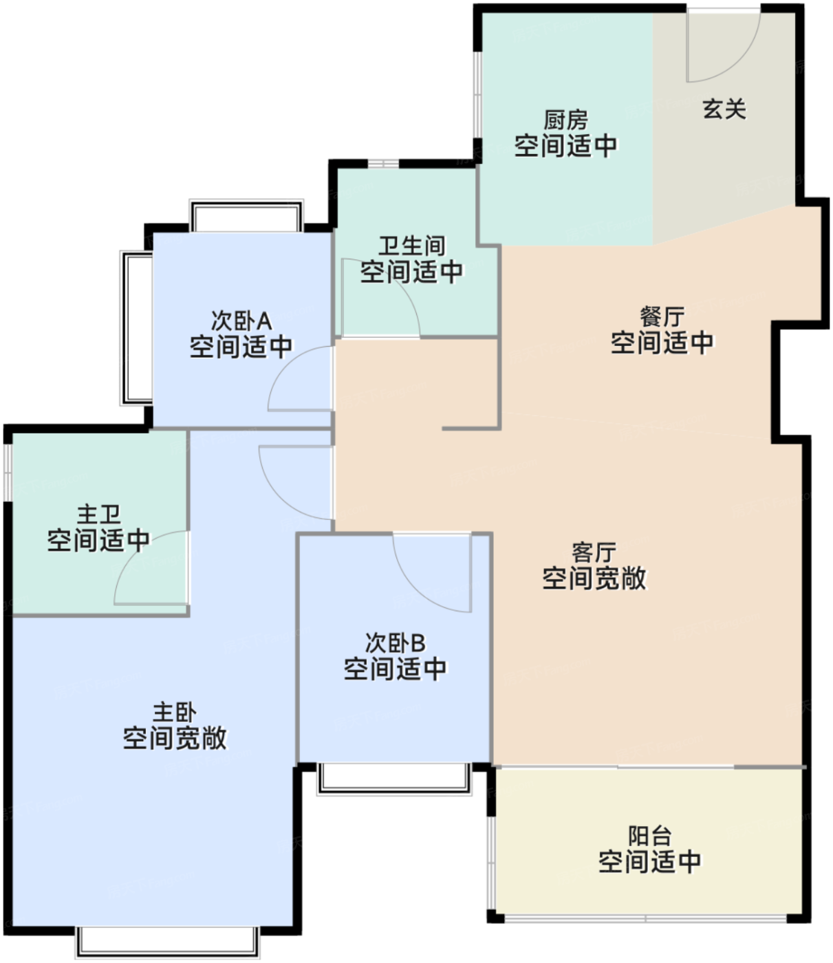 93㎡D户型
