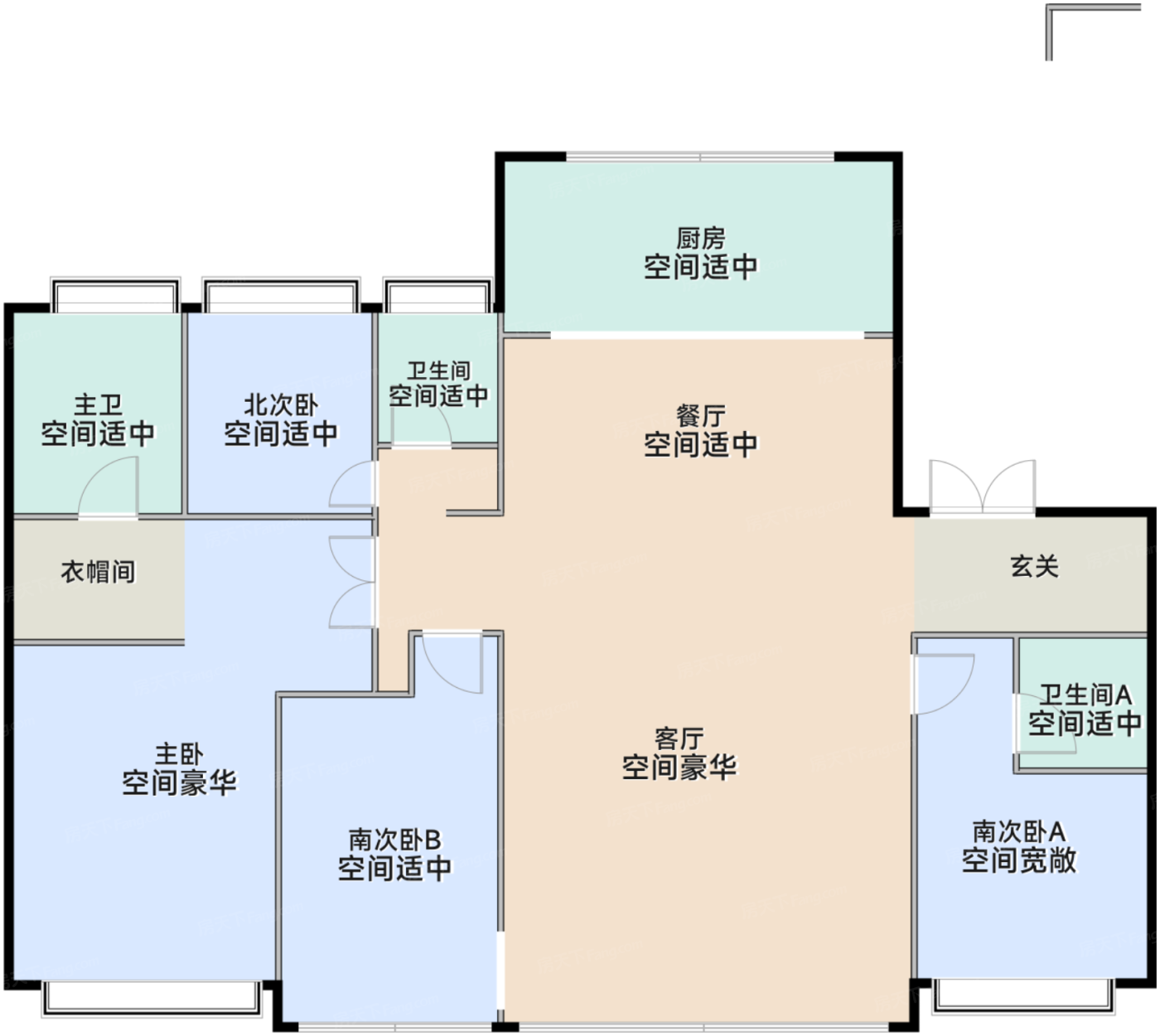 200平米户型