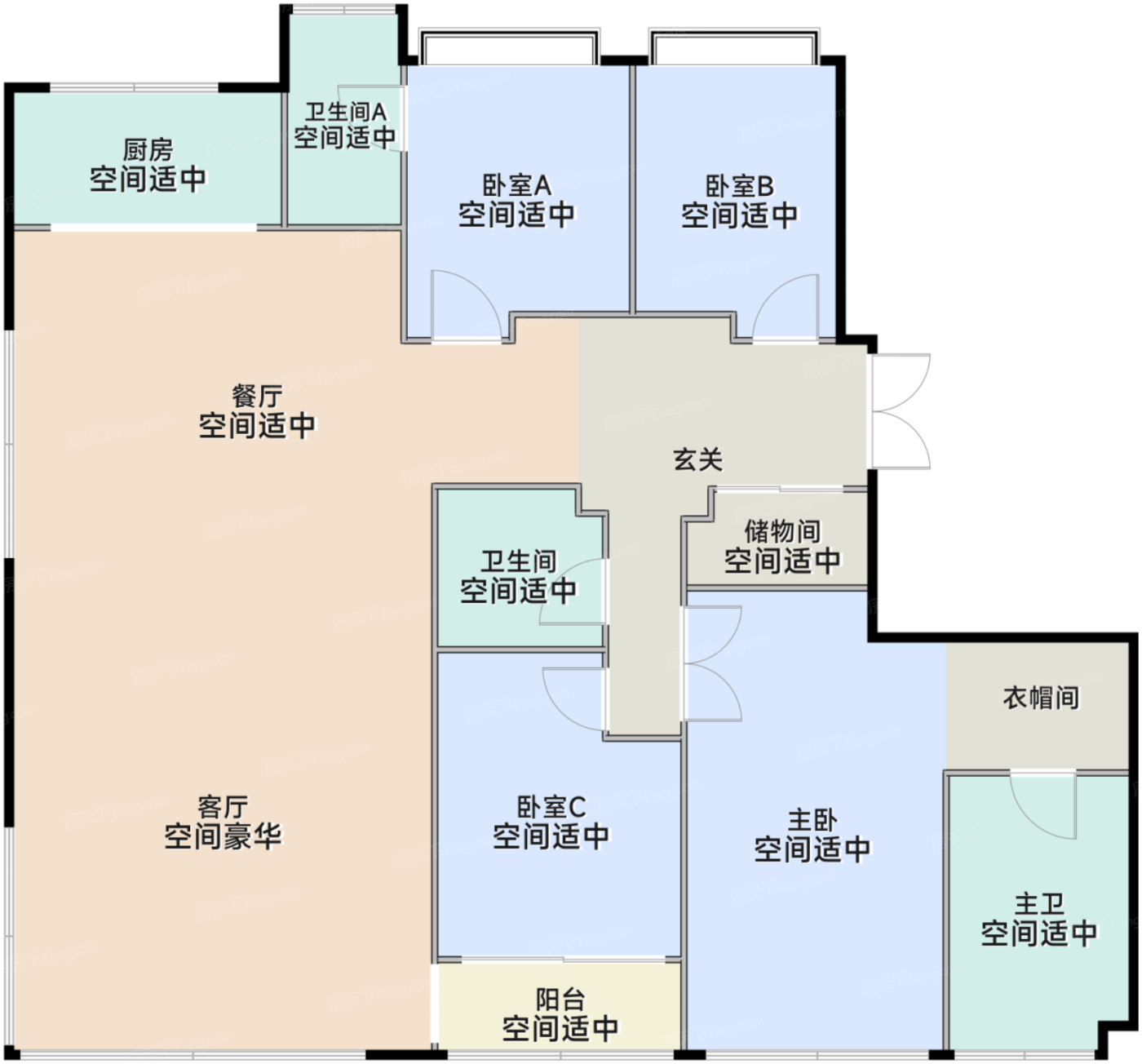 245平米户型