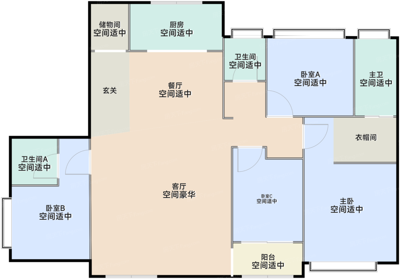 200平米户型