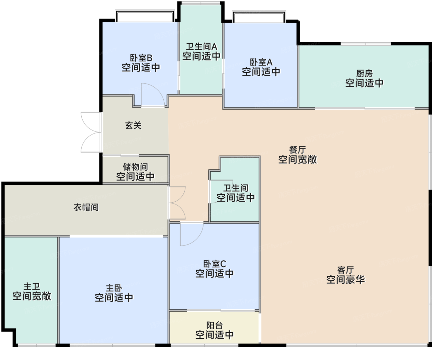 245平米户型