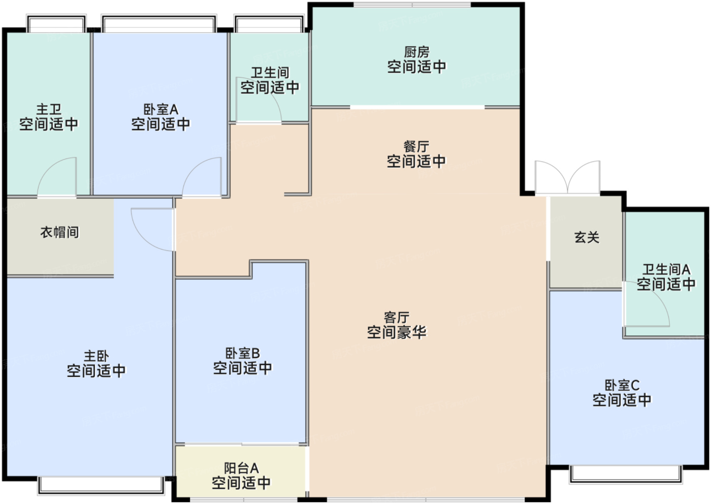 185平米户型