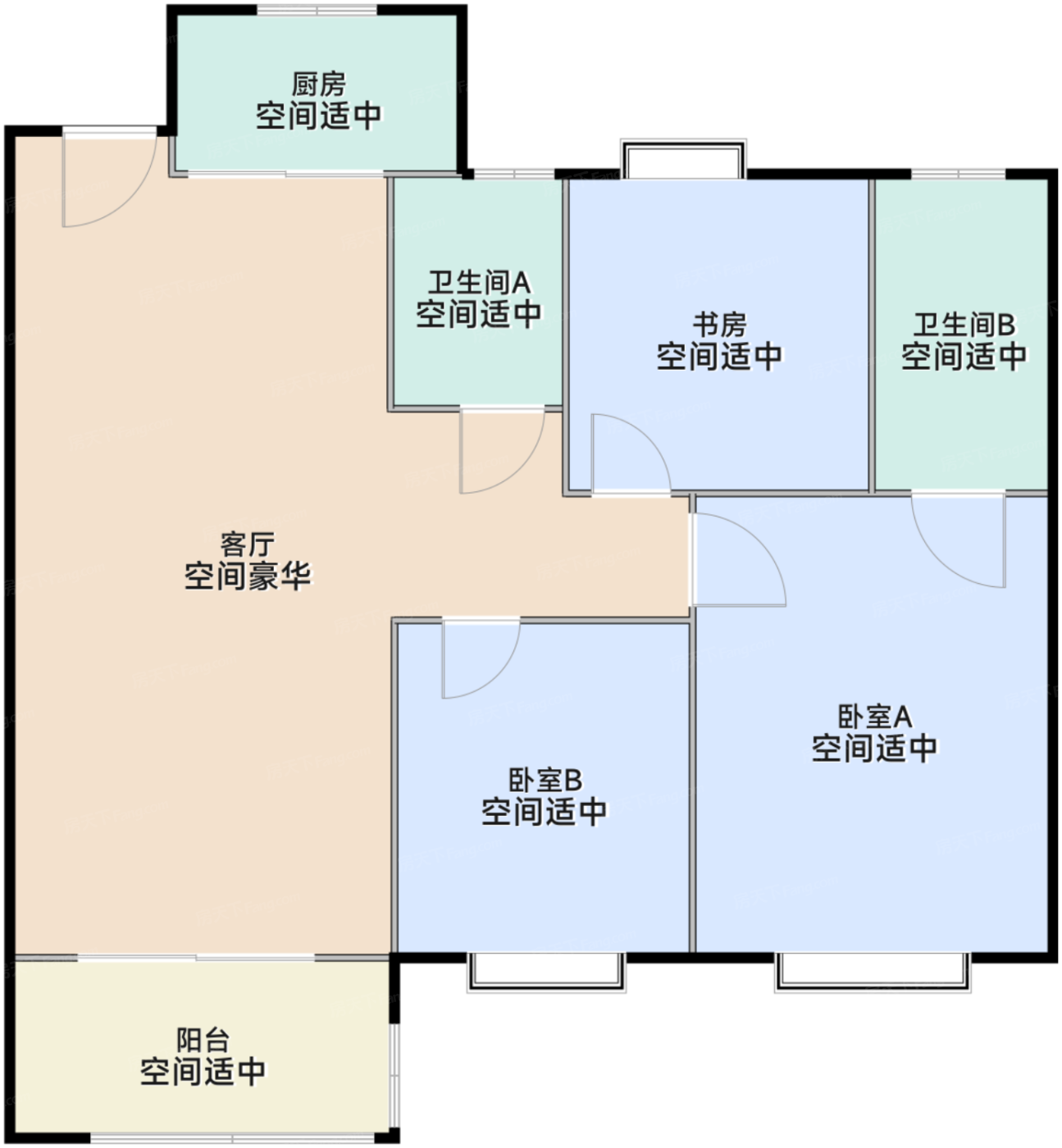 98㎡户型图