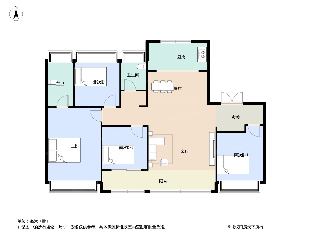 143平米户型