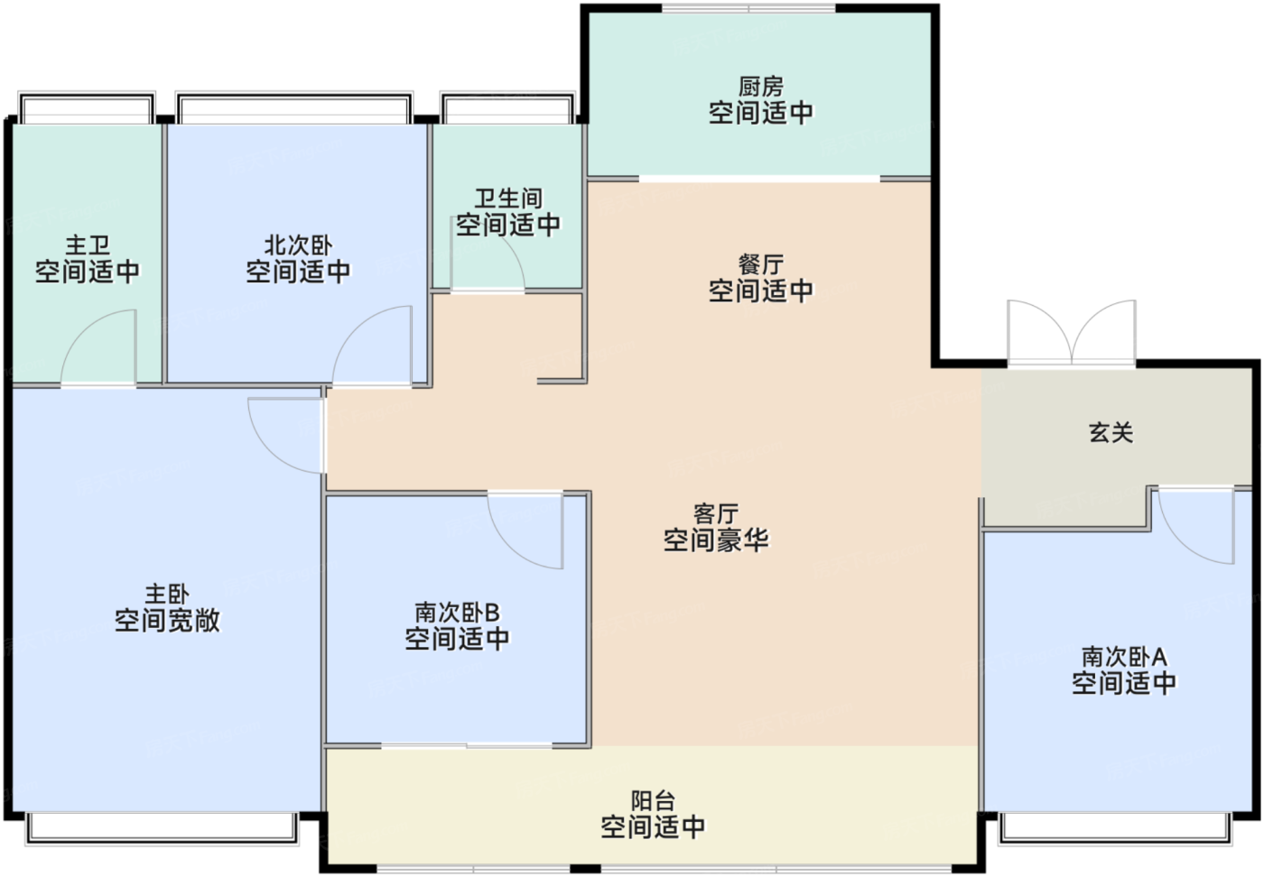 143平米户型