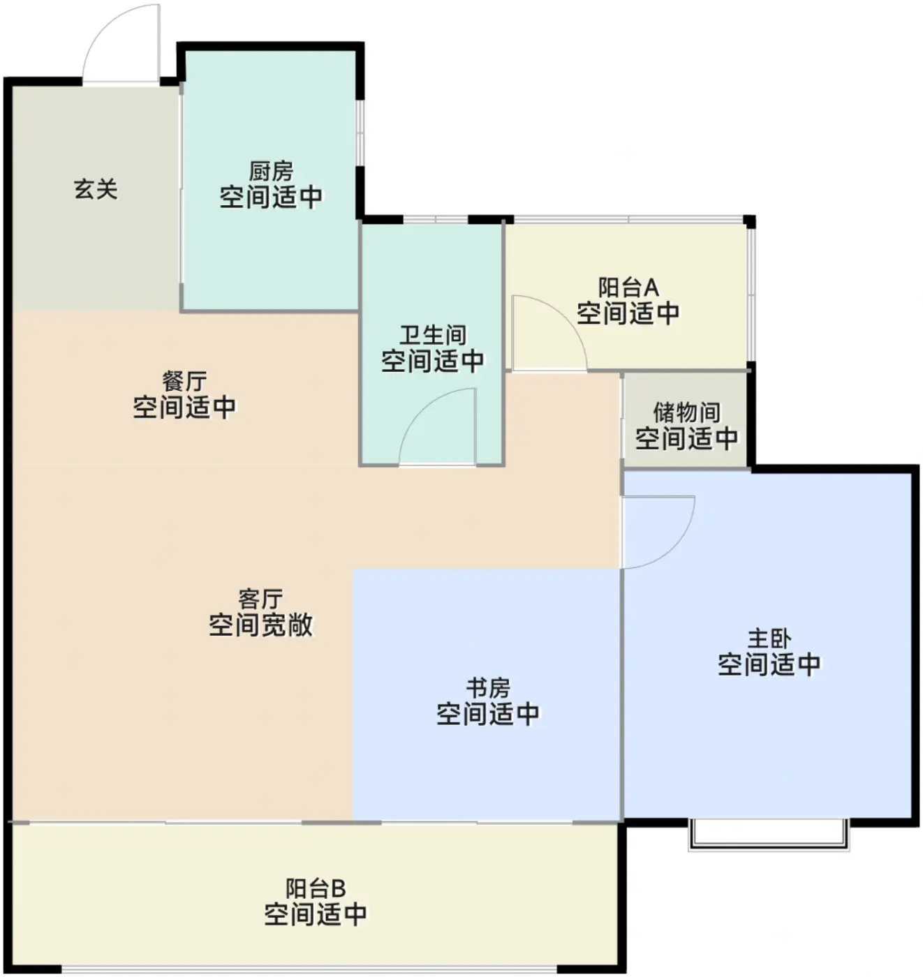 大高层89㎡户型
