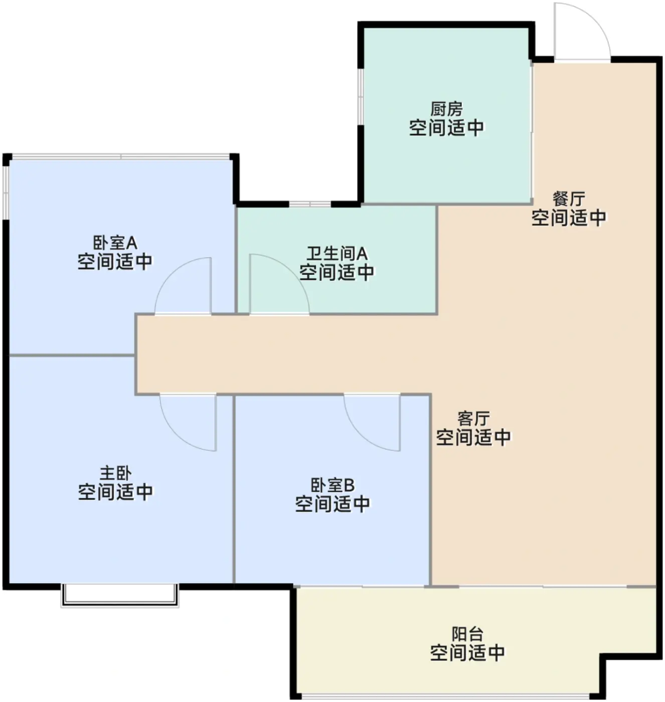 87㎡C户型